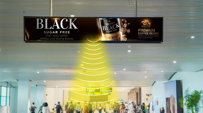 數字標牌應用定向音箱