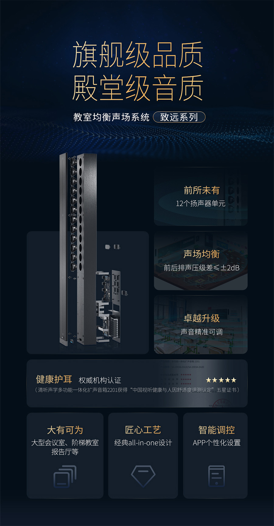 清聽(tīng)聲學(xué)教室均衡聲場(chǎng)系統(tǒng)(教學(xué)擴(kuò)音器)致遠(yuǎn)系列