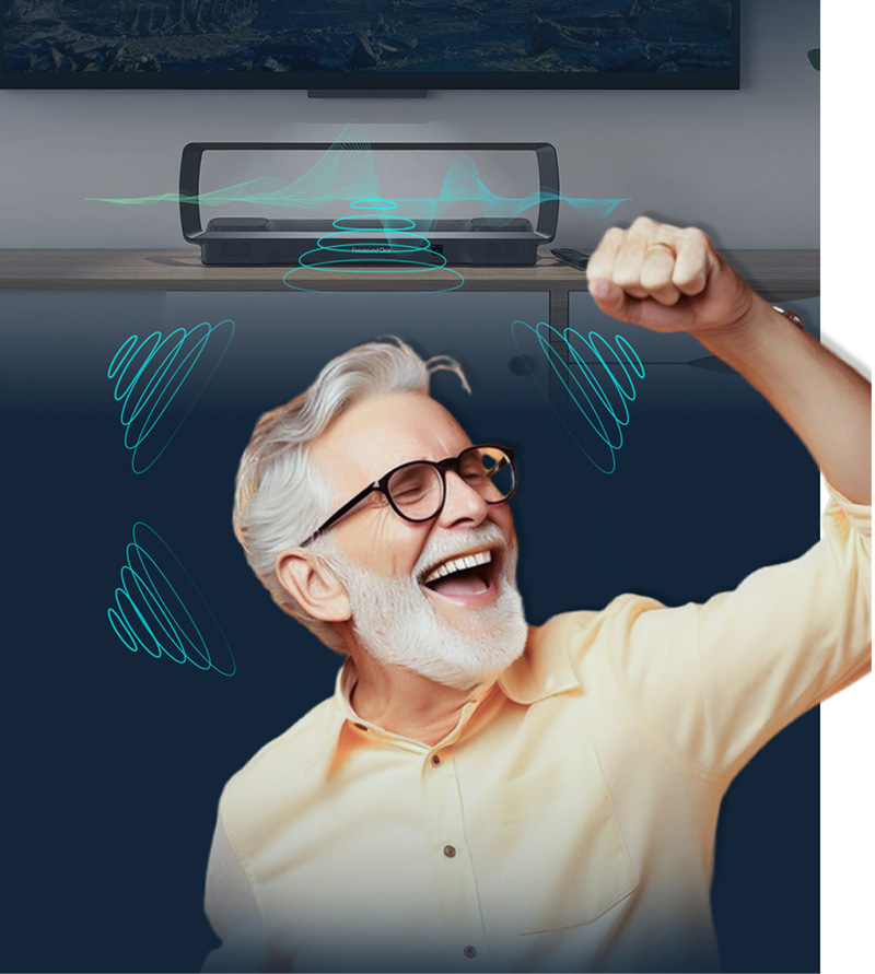 清聽聲學T2電視輔聽音箱,讓父母自由感知,自在聆聽