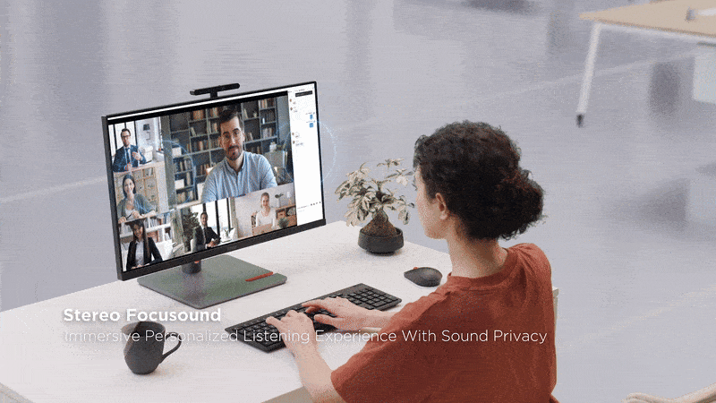 ThinkCentre M90a Pro Gen 6搭載清聽聲學聚音屏技術