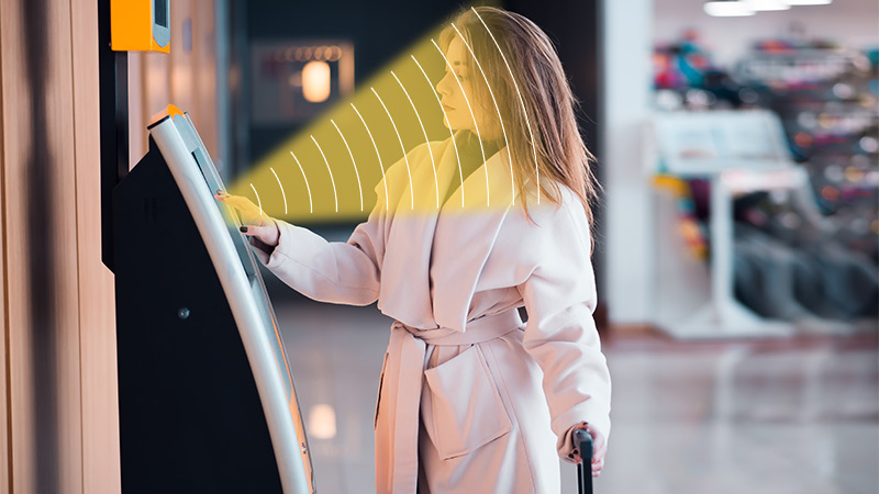 自助服務機集成定向聲技術