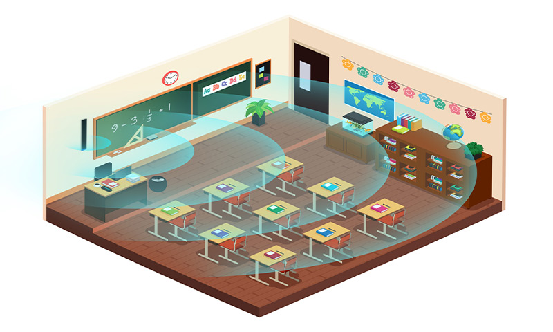 清聽聲學(xué)教室均衡聲場(chǎng)系統(tǒng)